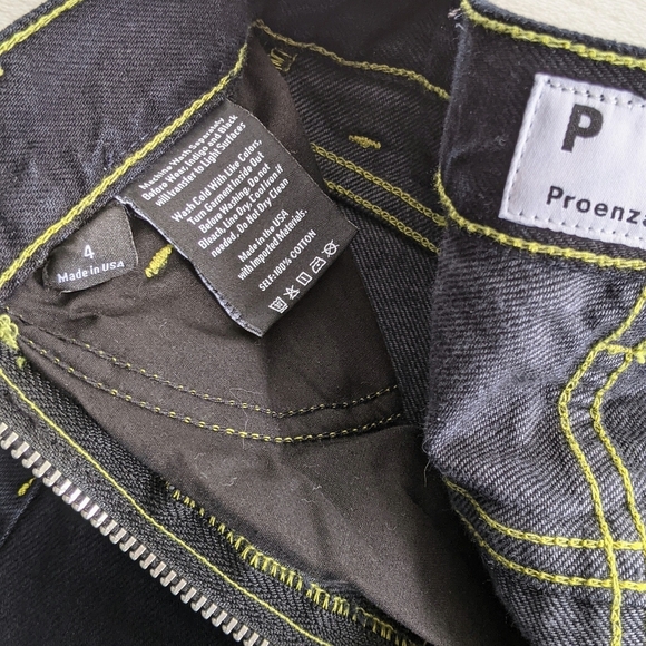 Proenza Schouler Skirt Mini White Label Denim High Waist Belt Indigo S (4) NWT - Picture 13 of 16